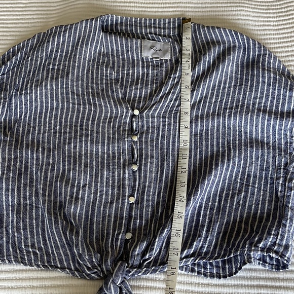 Rails Sloane Terrenas Stripe Linen Top XS - Picture 9 of 10